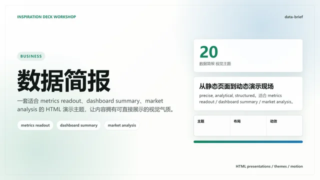数据简报主题样张