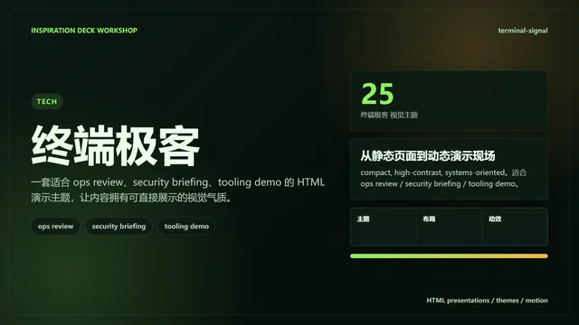终端极客主题样张