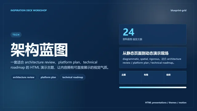 架构蓝图主题样张