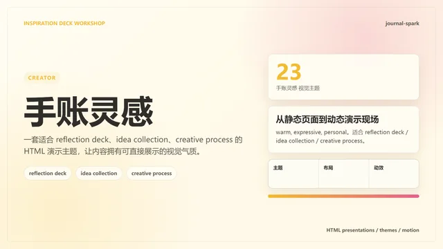 手账灵感主题样张