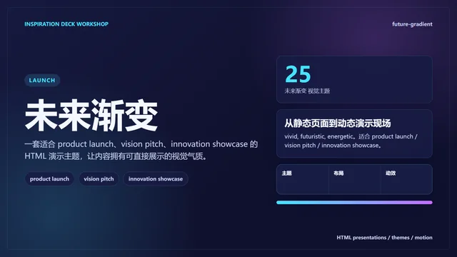 未来渐变主题样张