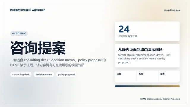 咨询提案主题样张