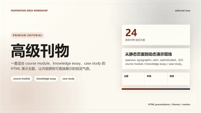 高级刊物主题样张